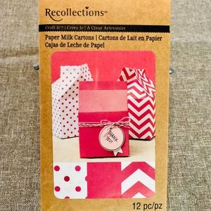 $9 NEW Recollections Paper Milk Cartons